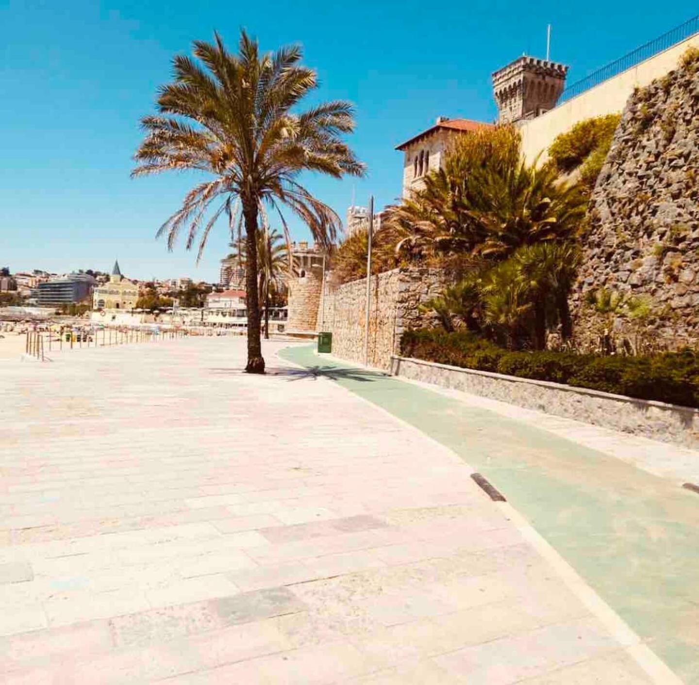 Sea View W Balcony 2 Mins Walk To Beach & Casino Estoril Eksteriør billede